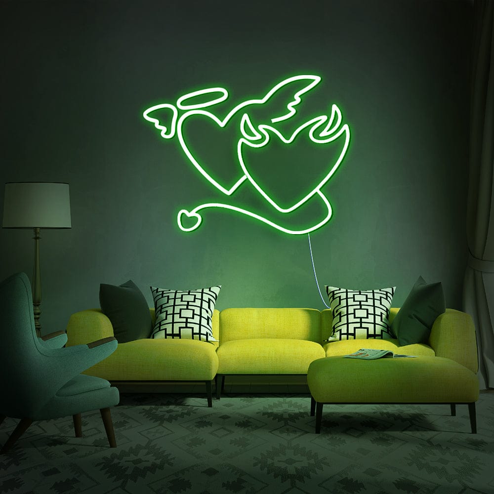 Devil Heart Neon Sign