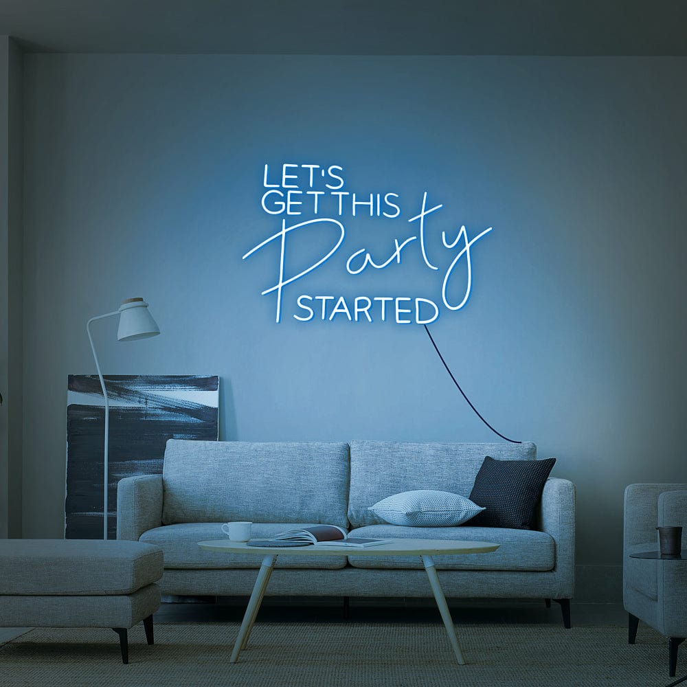 Let_s Get This Party Started Neon Sign