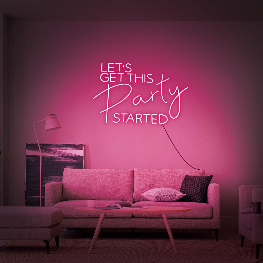 Let_s Get This Party Started Neon Sign
