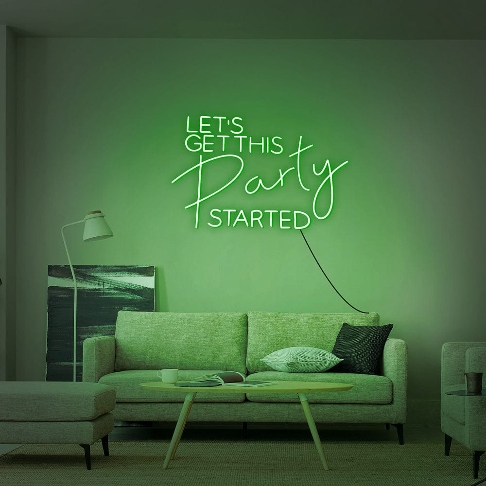 Let_s Get This Party Started Neon Sign