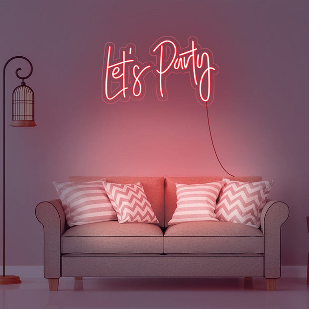 Let_s Party Neon Sign