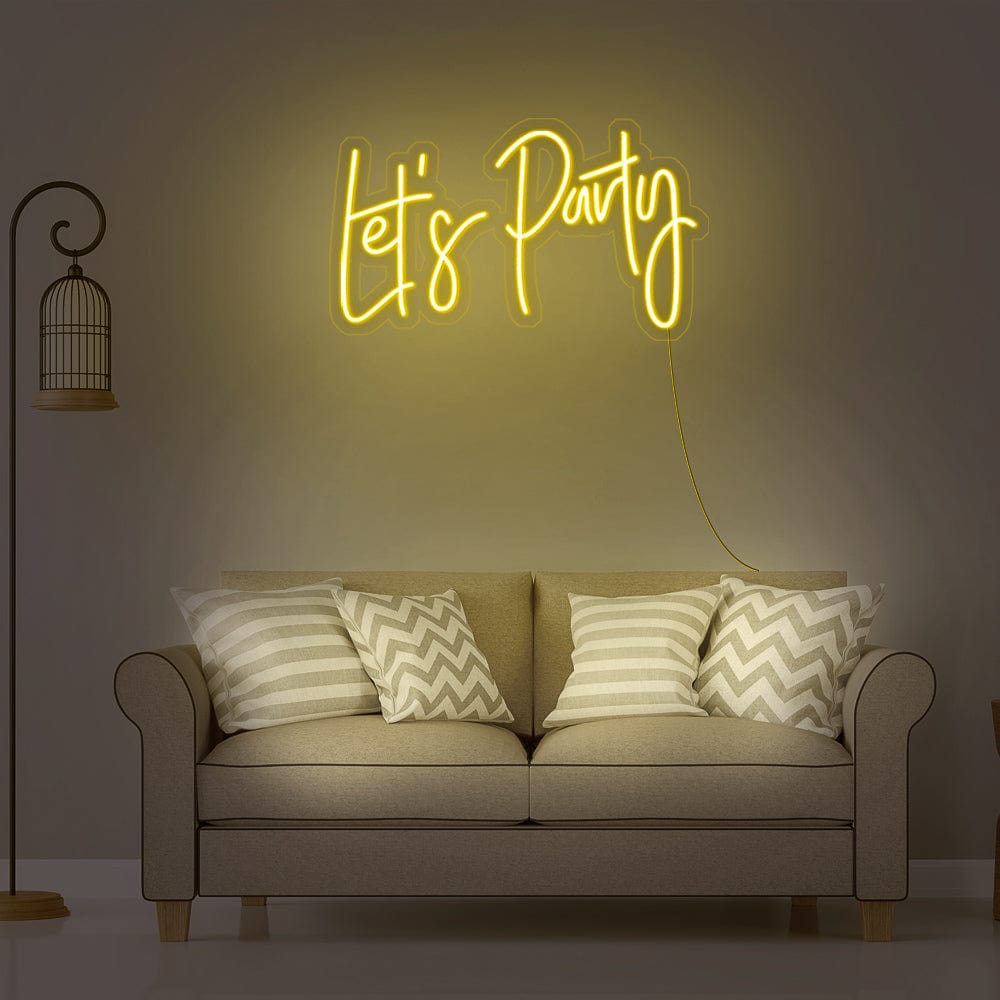 Let_s Party Neon Sign