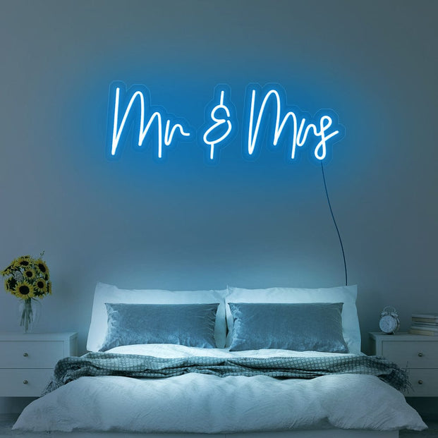 Mr & Mrs Neon Sign