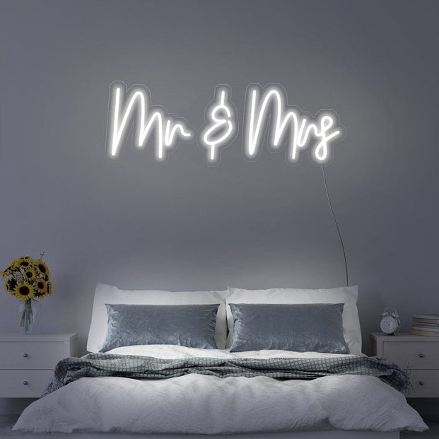 Mr & Mrs Neon Sign
