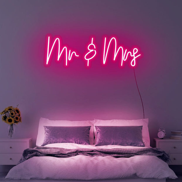 Mr & Mrs Neon Sign