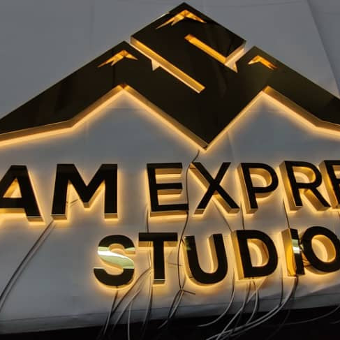 Sam Express Studio 3D Metal Backlit Sign
