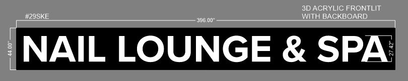 Custom Frontlit signs with backboard (Quantity 3) 50% payment
