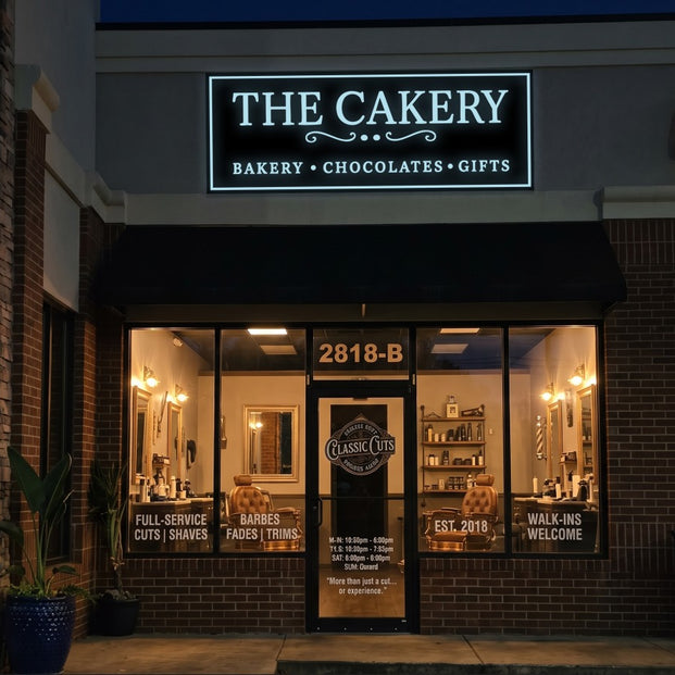 Custom Frontlit signs with backboard (Quantity 3) 50% payment