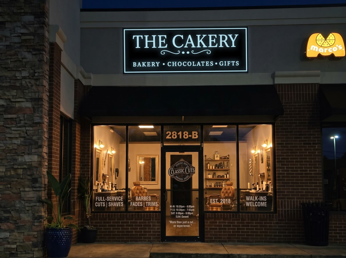 Custom Frontlit signs with backboard (Quantity 3) 50% payment