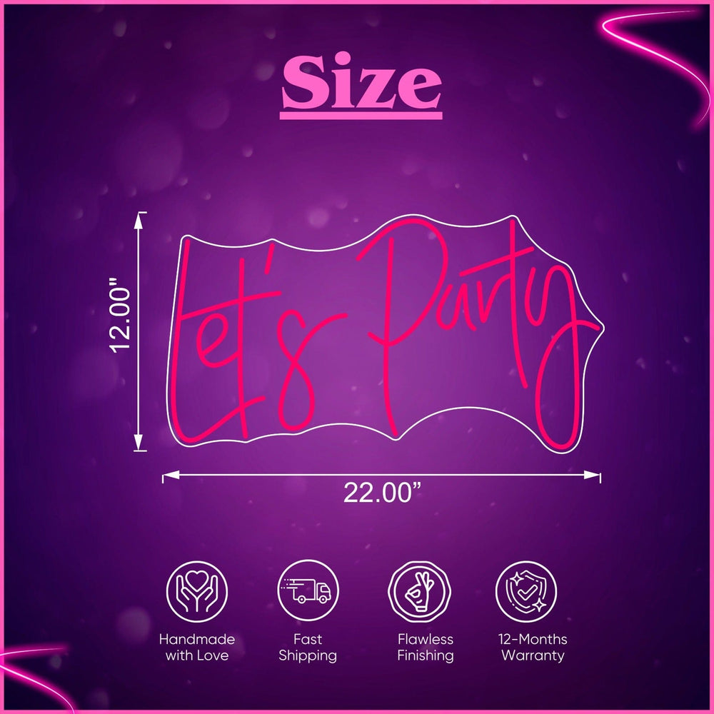 Let_s Party Neon Sign