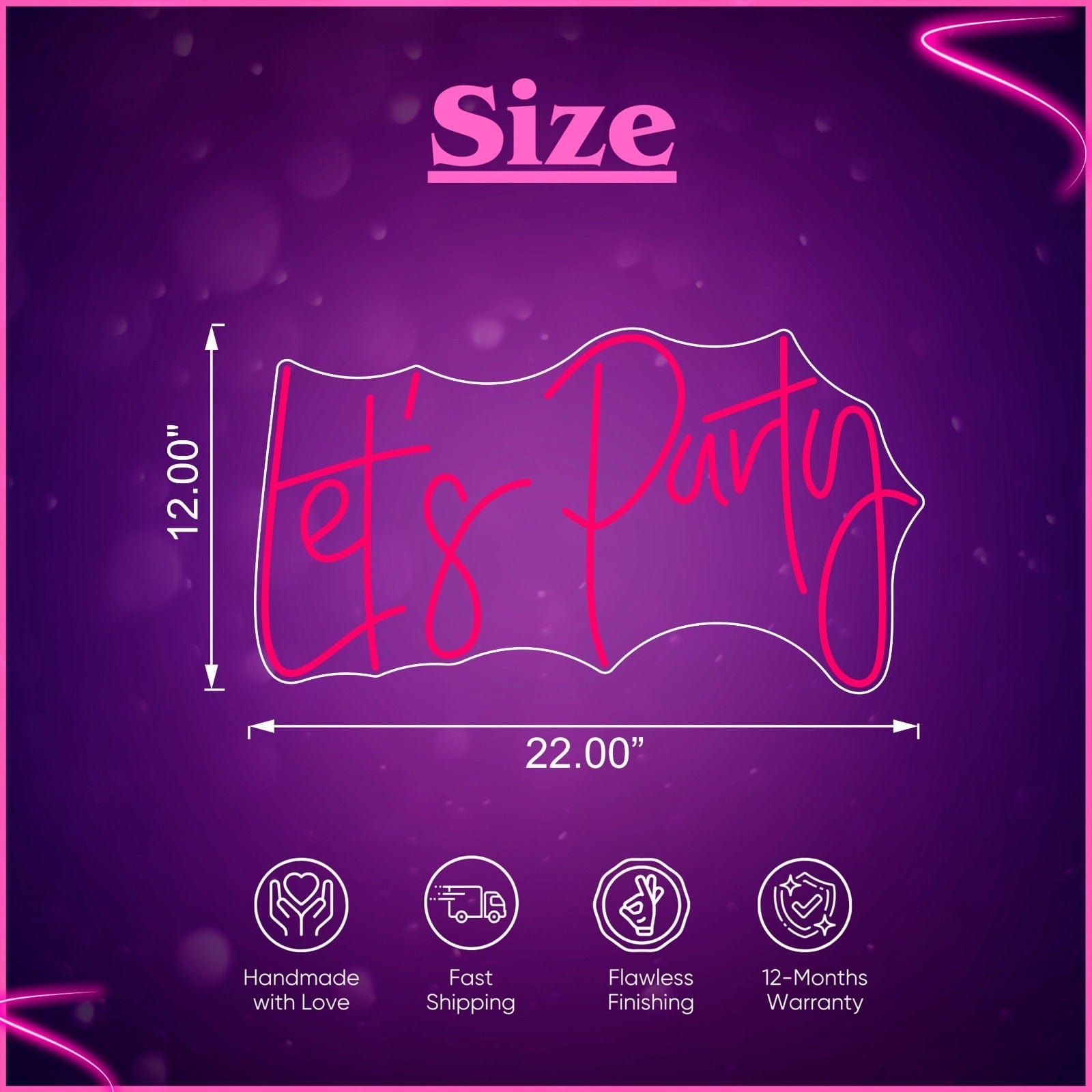 Let_s Party Neon Sign