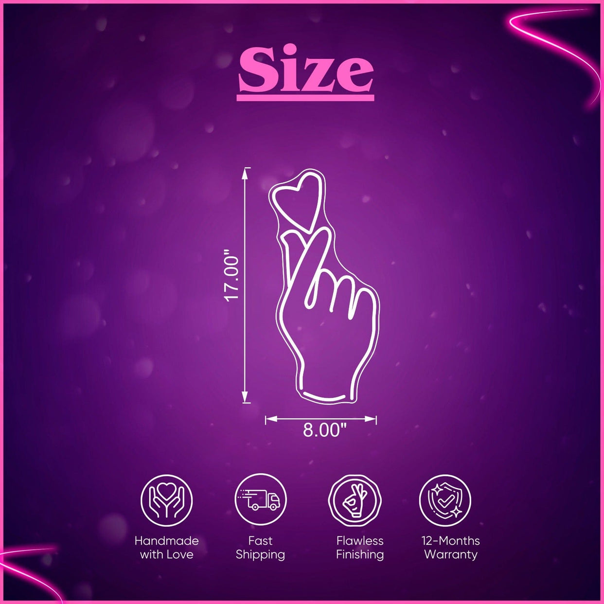 Love finger Neon Sign