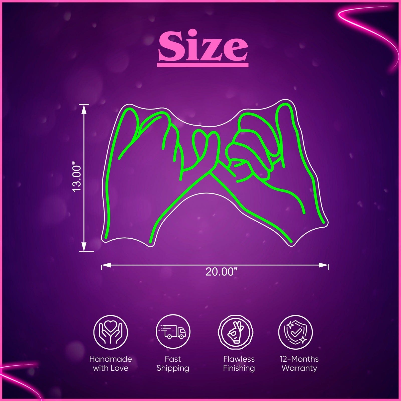 Little Finger Neon Sign