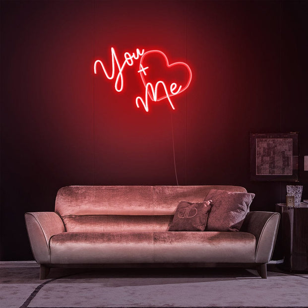 You+Me Neon Sign