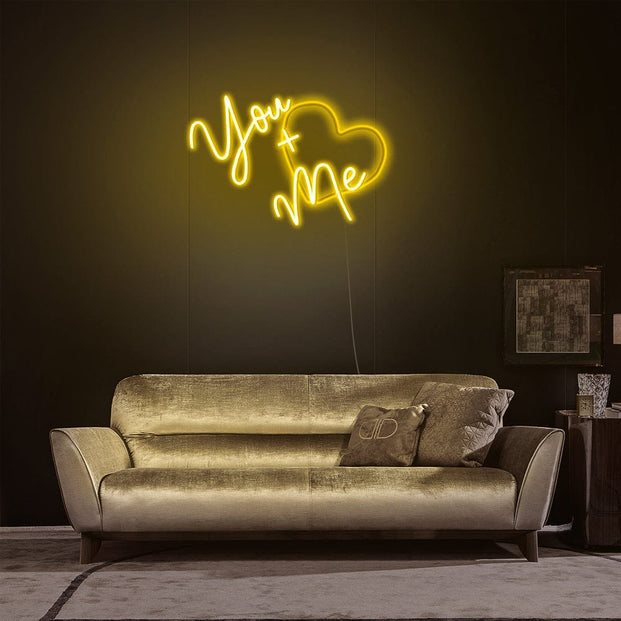 You+Me Neon Sign