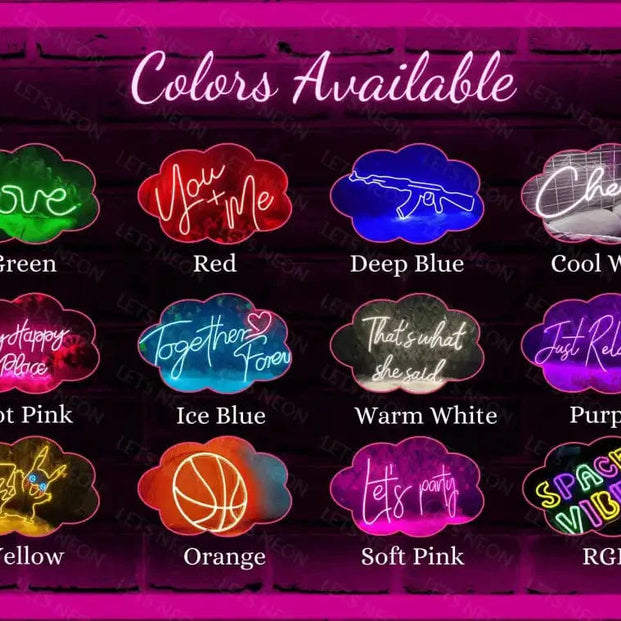 Custom Neon Sign | Premium and Affordable Neon Signs Fast Shipping Lets Neon
