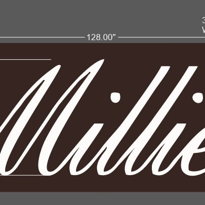 Custom Frontlit signs with backboard (Quantity 3) 50% payment