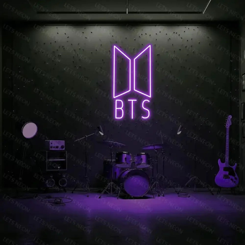 BTS Neon Sign - Light Up Your ARMY Room with K-pop Style! Lets Neon