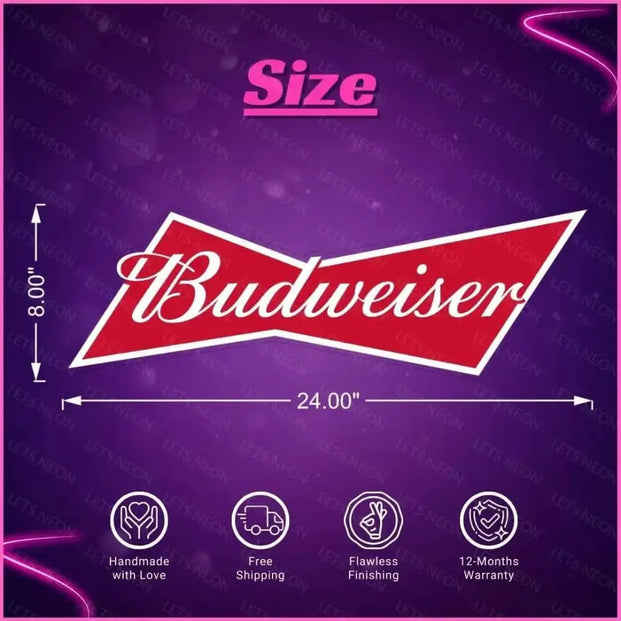 Budweiser UV Neon Sign Lets Neon
