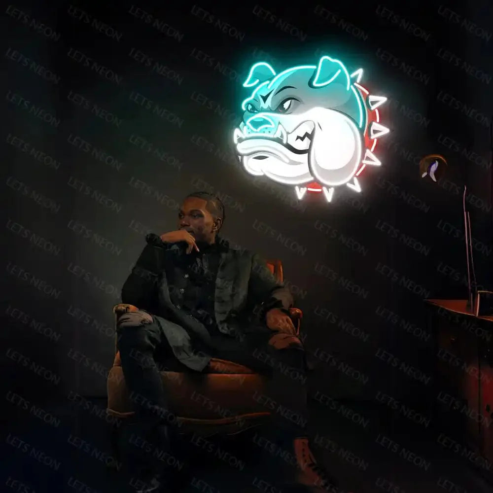 Bulldog UV Neon Sign Lets Neon