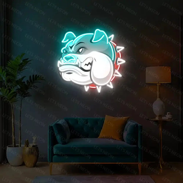 Bulldog UV Neon Sign Lets Neon