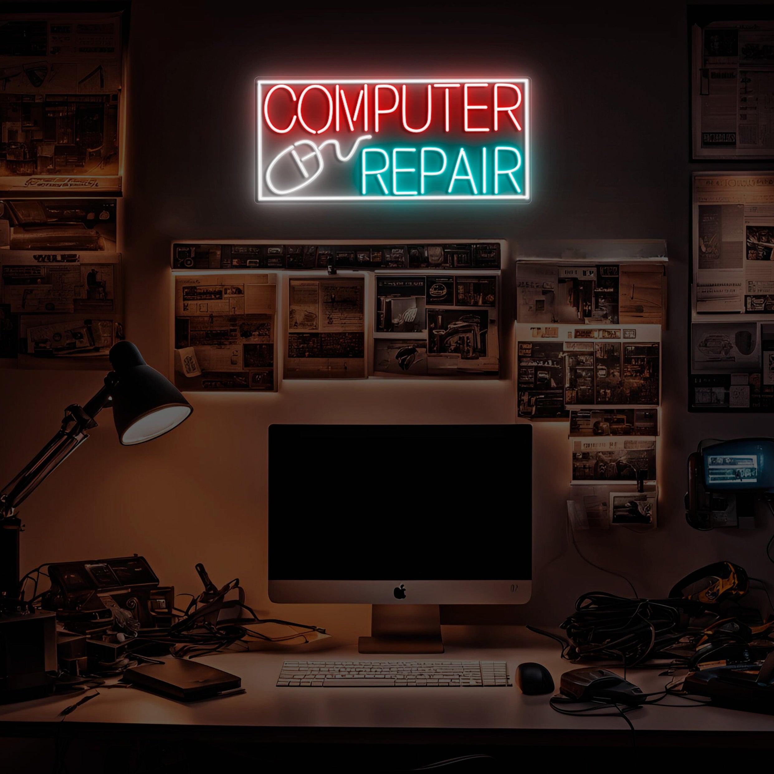 Computer Repair Neon Sign Lets Neon