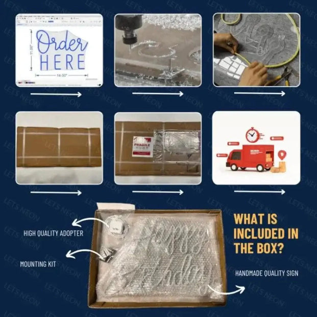 Hanzi Massage Neon Sign Lets Neon