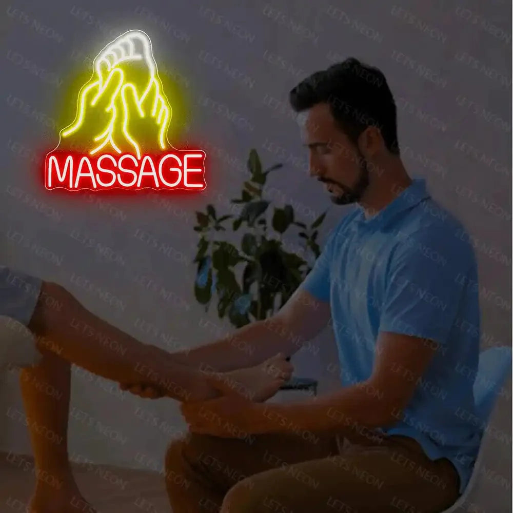Foot Massage Neon Sign Lets Neon