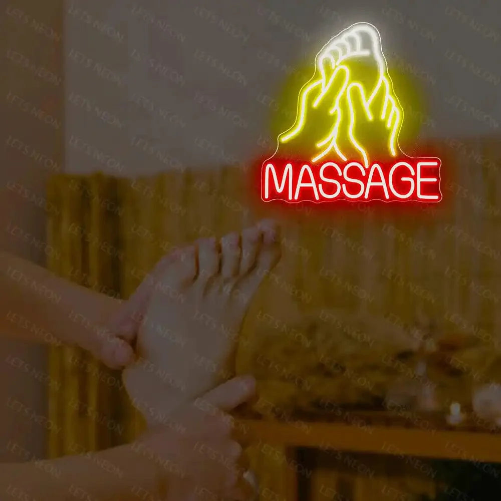 Foot Massage Neon Sign Lets Neon
