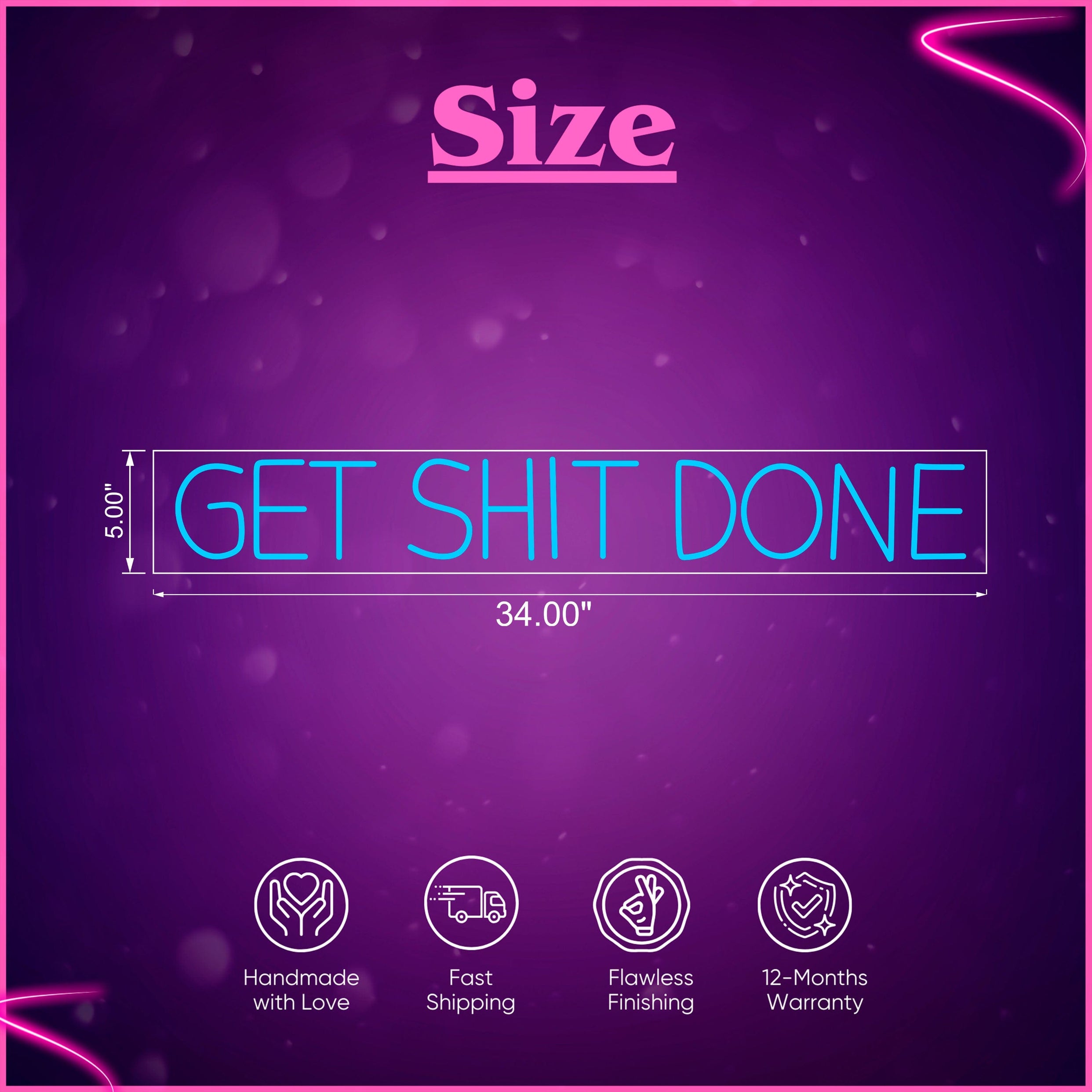 Get Shit done Neon sign