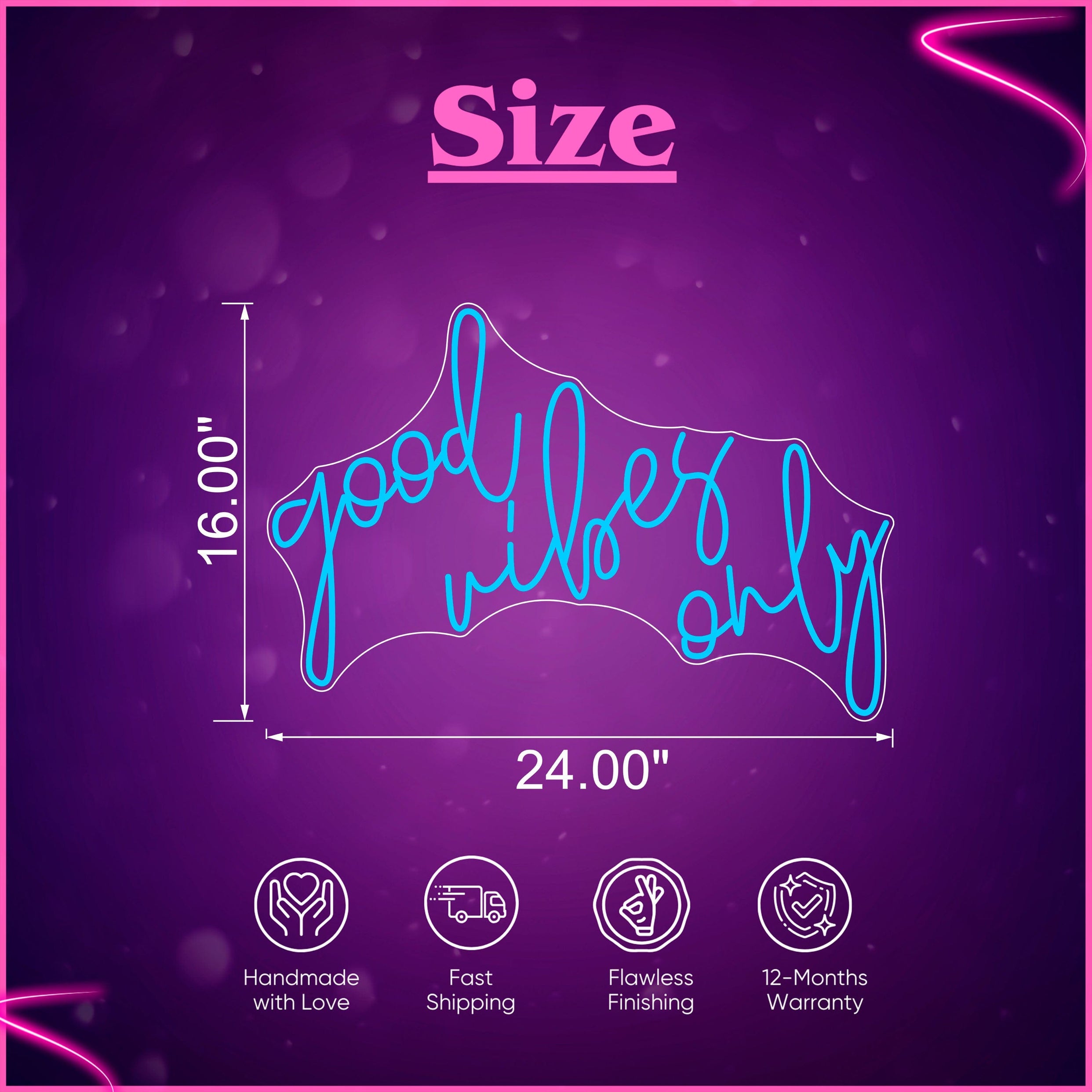 Good vibes only Neon Sign