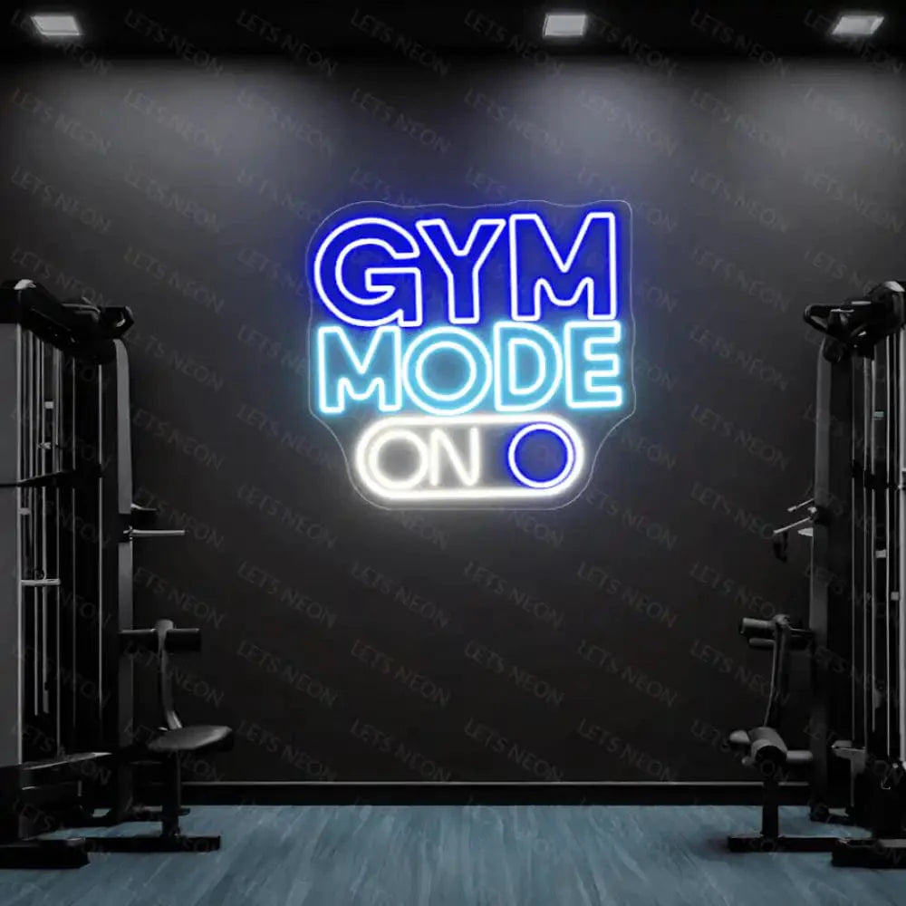 Gym Mode on Neon sign Lets Neon