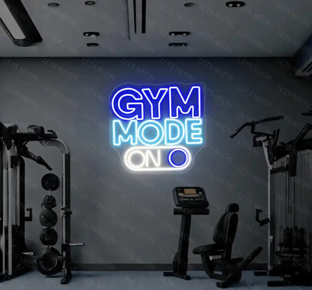 Gym Mode on Neon sign Lets Neon