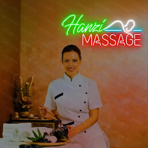 Hanzi Massage Neon Sign Lets Neon