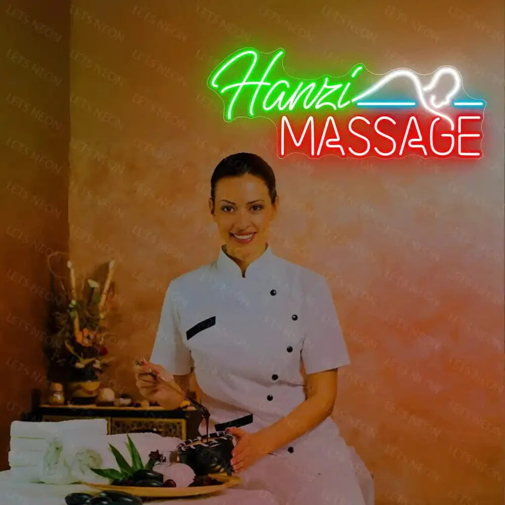 Hanzi Massage Neon Sign Lets Neon