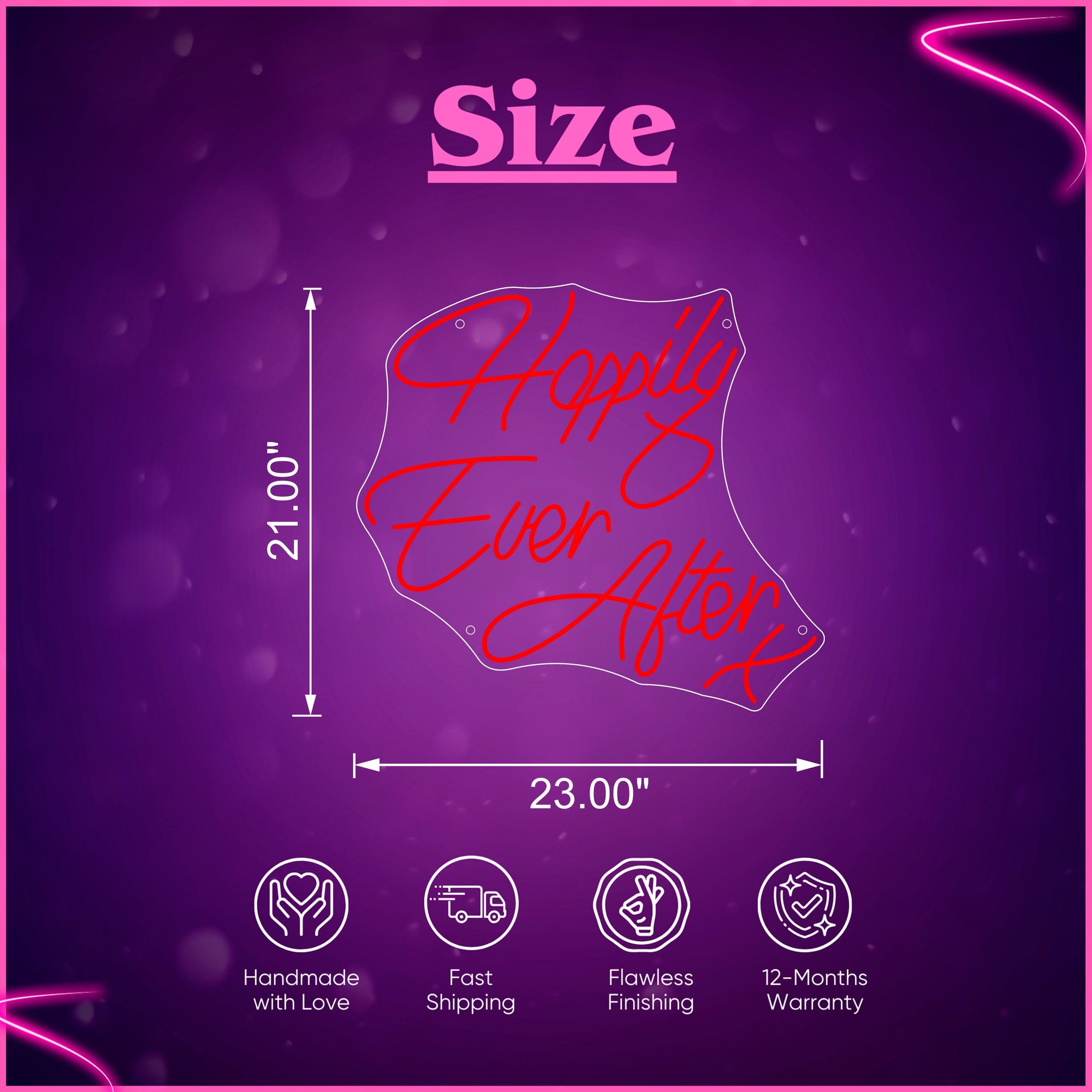 Happily Ever After X Neon Sign