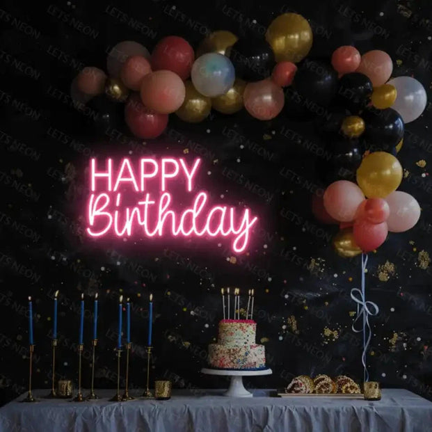Happy Birthday Neon Sign Lets Neon