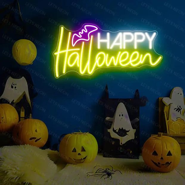 Happy Halloween Neon Sign Lets Neon