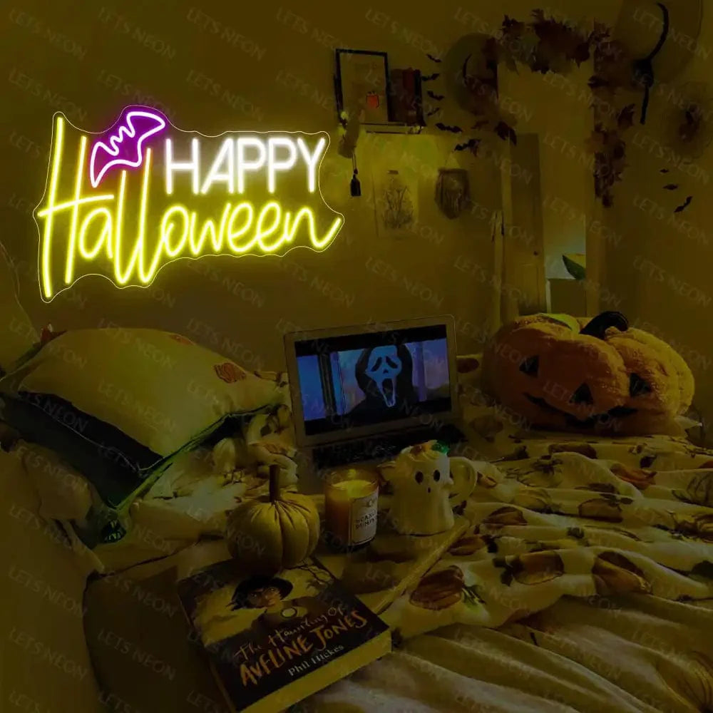 Happy Halloween Neon Sign Lets Neon