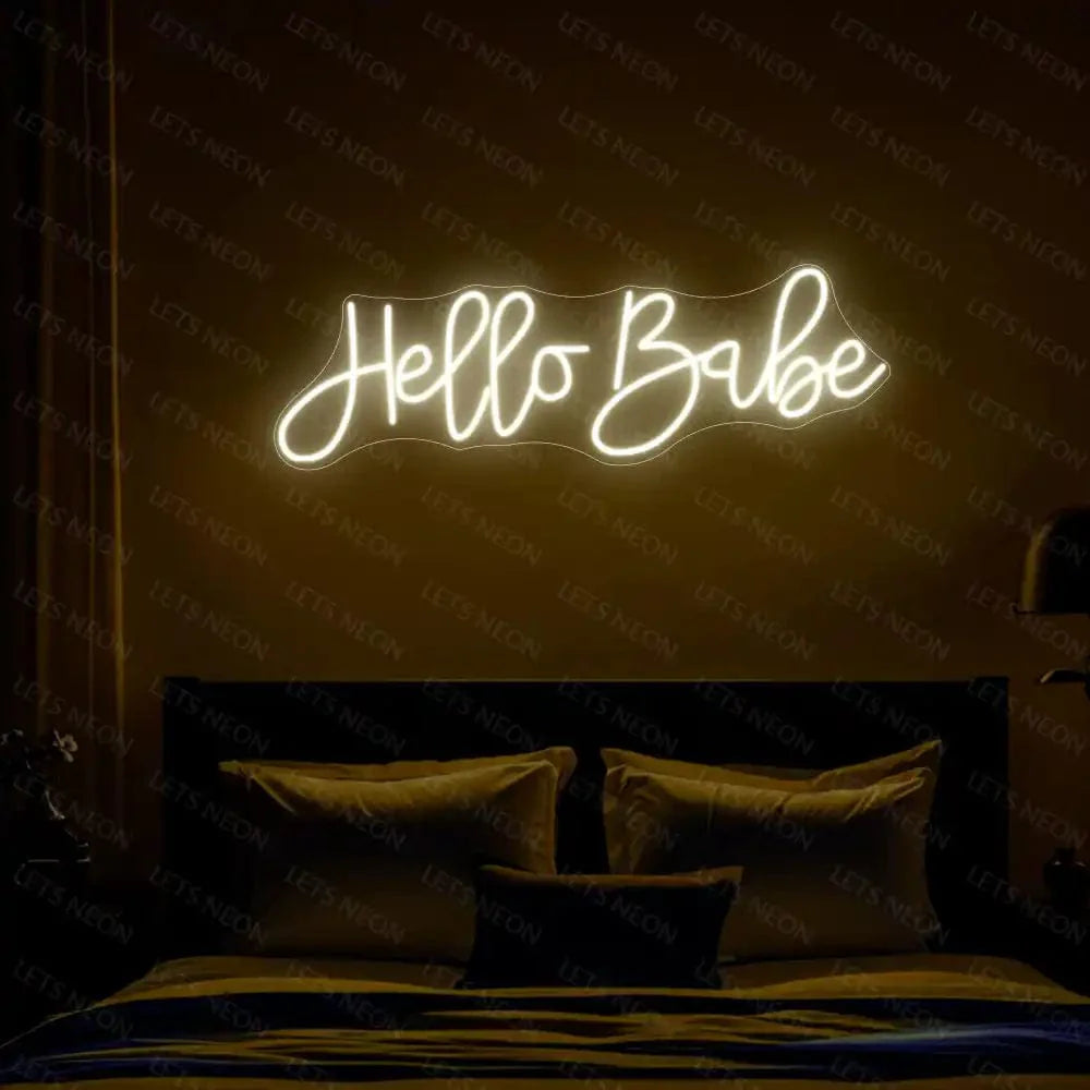 Hello Babe Neon sign Lets Neon