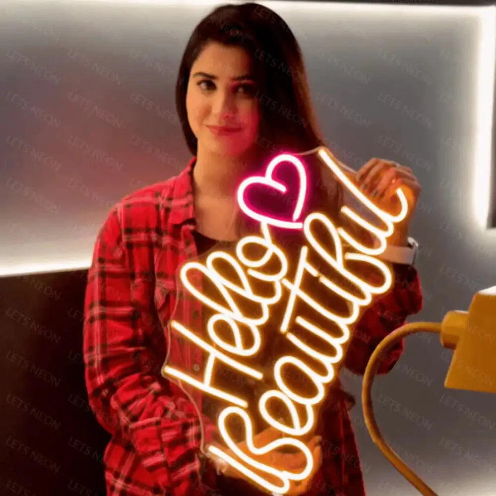 Hello Beautiful Neon Sign Lets Neon