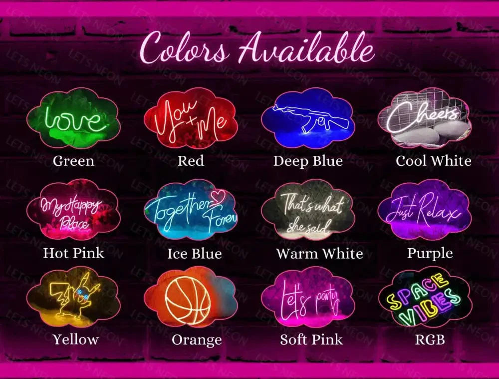 Custom Neon Sign | Premium and Affordable Neon Signs Fast Shipping Lets Neon