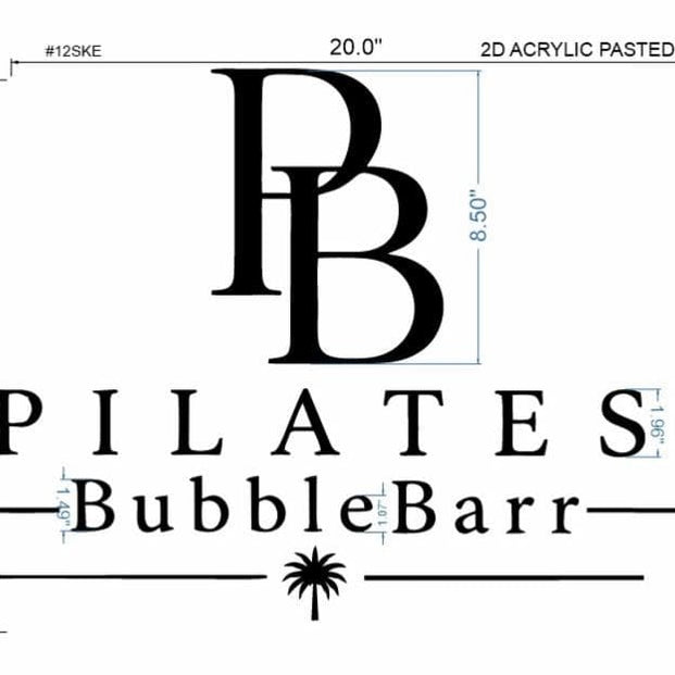 Custom 2D Acrylic Pasted sign (Angiet)50% payment