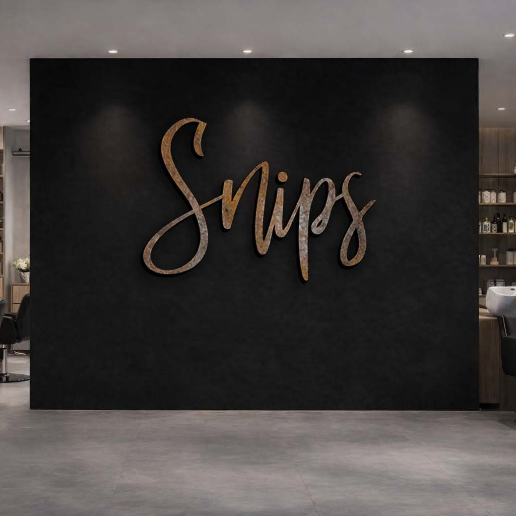 Custom 3d metal non lit Sign (Namkyu Lee) 50% payment