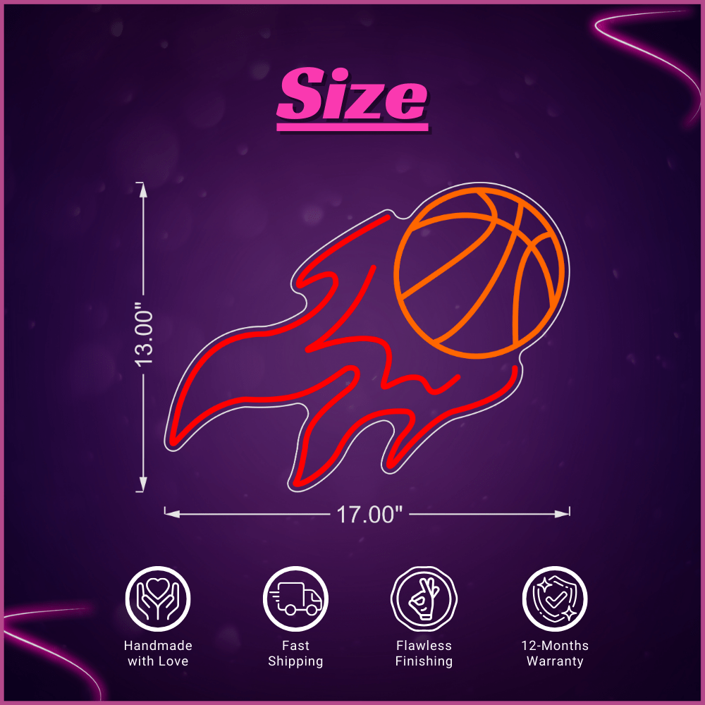 Basket Ball Neon Sign Lets Neon