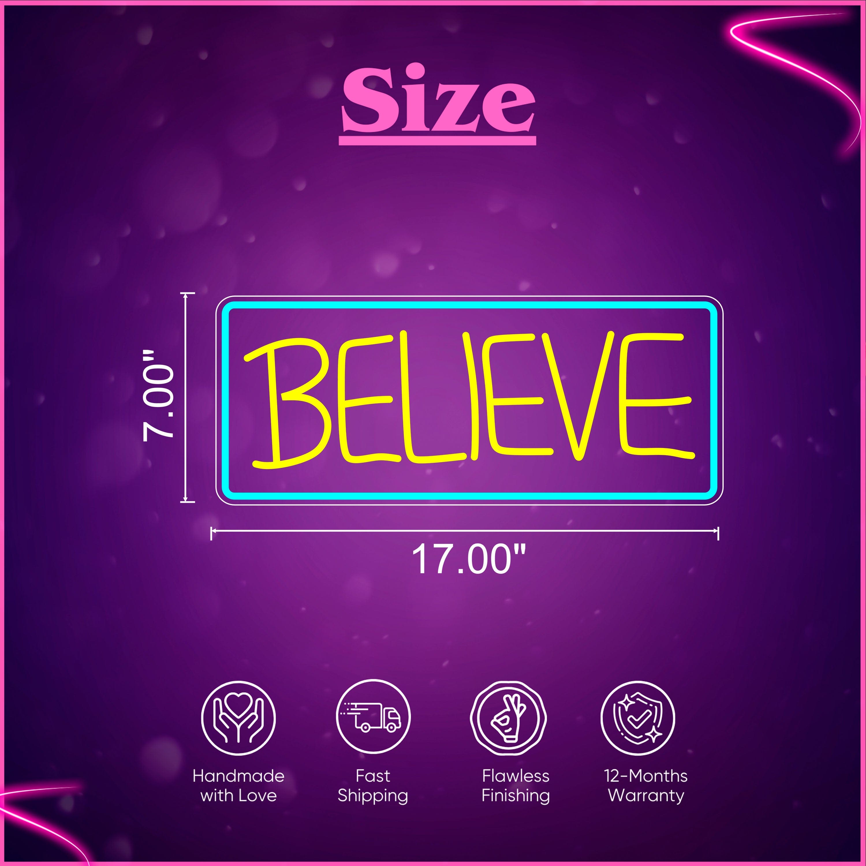 BELIEVE Neon Sign Lets Neon