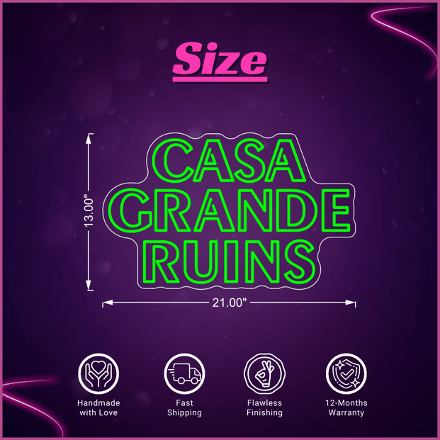 Casa Grande Ruins Neon Sign Lets Neon
