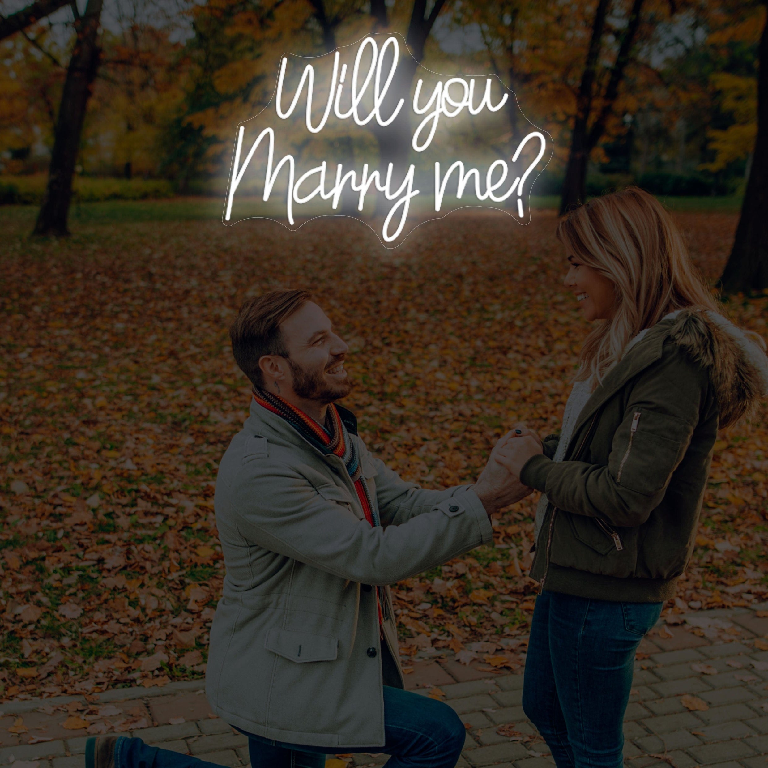 Will you marry me? Neon Sign Lets Neon