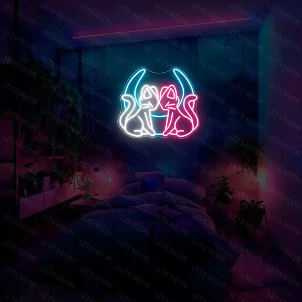 Moon Cats Neon Sign Lets Neon