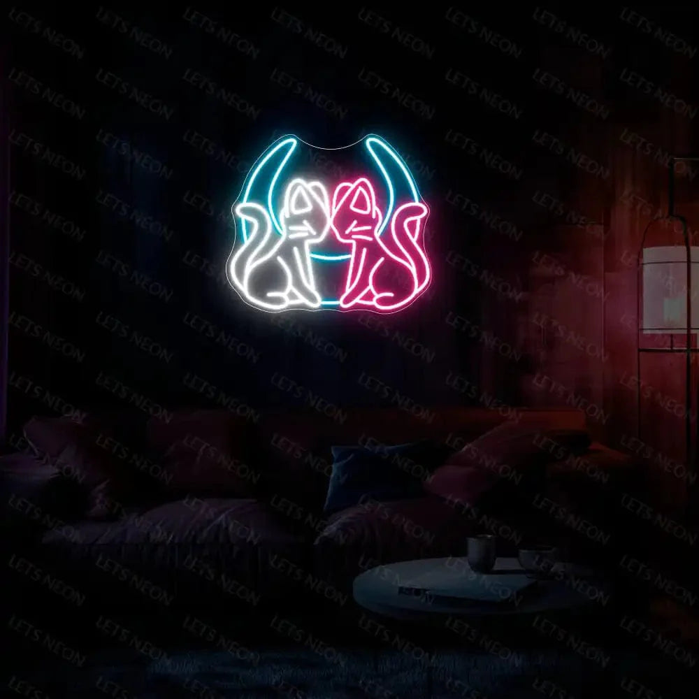 Moon Cats Neon Sign Lets Neon